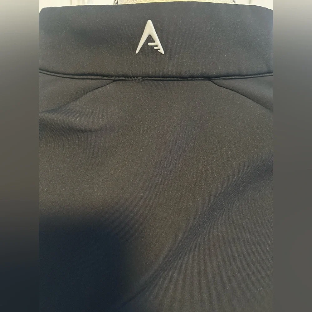 Antigua Black Quarter Zip Pullover Jacket Star Logo Size Large